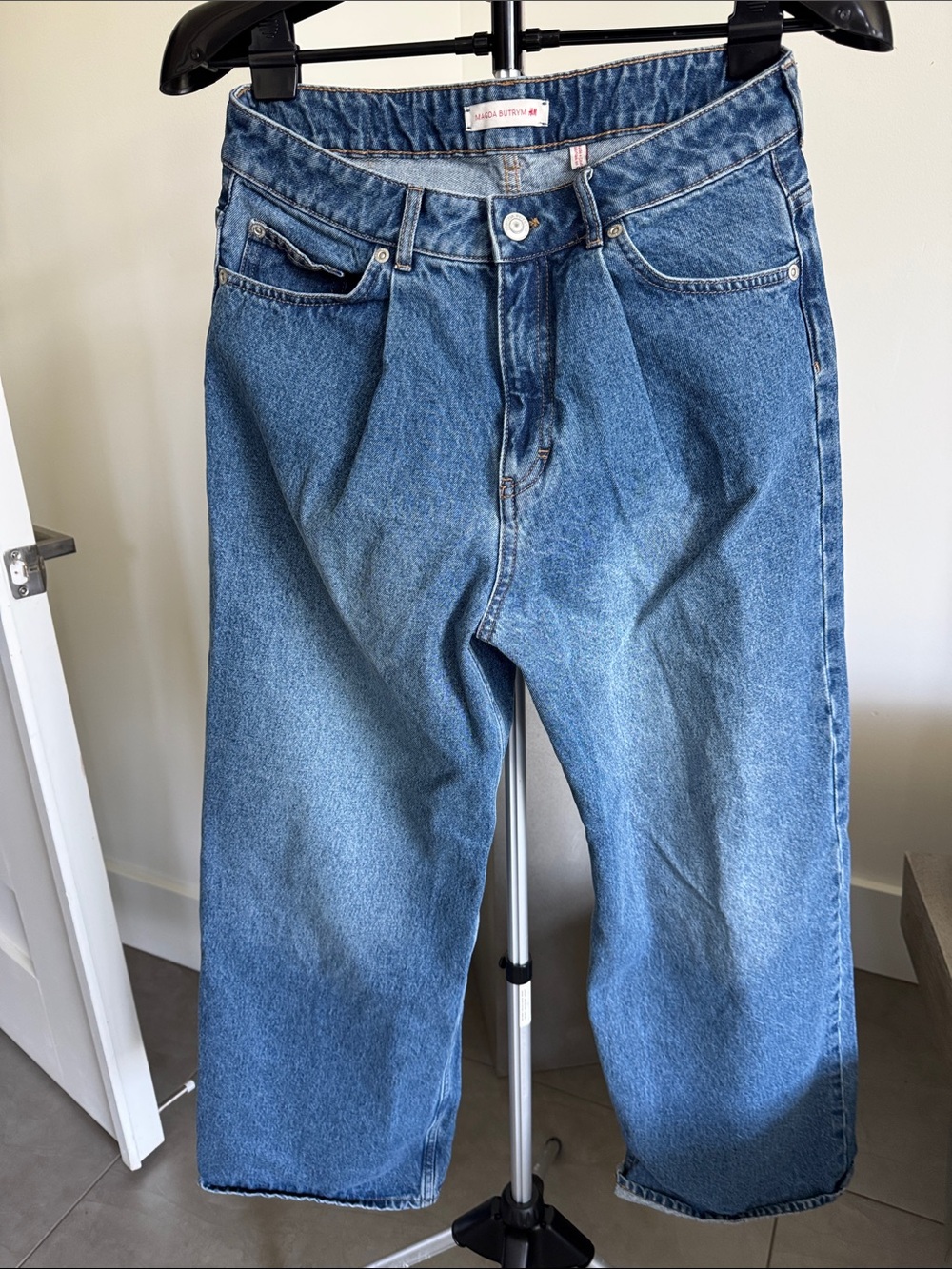 Magda Butrym Relaxed Fit Blue Denim Jeans